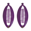 SET OF TWO Purple 3.5 Inch Mini Banana Clip Hair