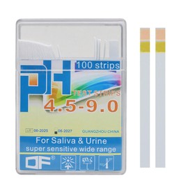 KKLM 100 Pcs pH Test Paper Measuring Kit for Water Acid and Alkaline Test pH 4.5-9.0 Saliva pH Test Chemical Experiments School Supplies Water Quality Testing Pool Water Management