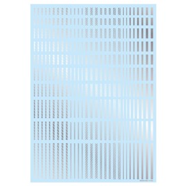 Haikyu Parts LINED02-SIL Line Decal 2, Silver, 1 Piece, Plastic Model Decal