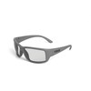 REKS Unbreakable WRAP AROUND Sunglasses, Grey Frame, Photochromic Smoke Lens