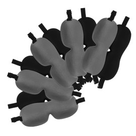 KOMBIUDA 10PCS Ergonomic Blackout Eye Masks Soft No Nose Bridge Sleeping Blindfold for Travel Comfortable Eye Cover for Deep Sleep Airplanes and Hotels