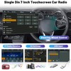 Hikity Car Stereo Single Din Wireless CarPlay Android Auto, 7