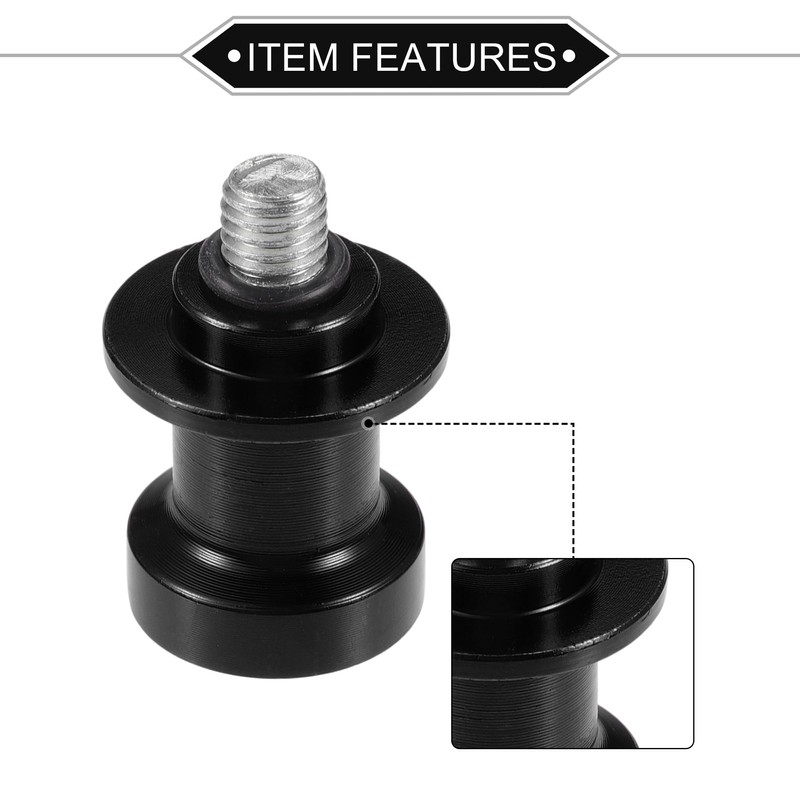 VekAuto 1 Pair Swingarm Spools, 8mm M8x1.25 CNC Swing Arm