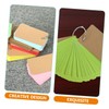 Tofficu Flash Cards Notebook Binder Rings Note Pad DIY Index