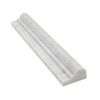 White Bianco Carrara Marble 2x12 Ogee Chair Rail Liner Trim
