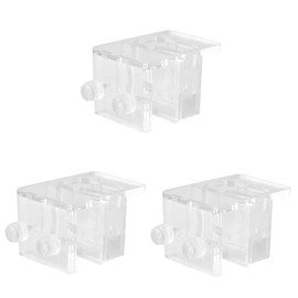 Ipetboom 3pcs Aquarium Fixed Clip Acrylic Aquarium Hose Holder Fish Tank Water Holder No Suction Required Hot Bending for Shape Adjust Angle and Height