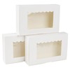 KEYIDO 20 Pack Cookie Boxes with Window, 8.5”×5.5”×2” Sweet Boxes