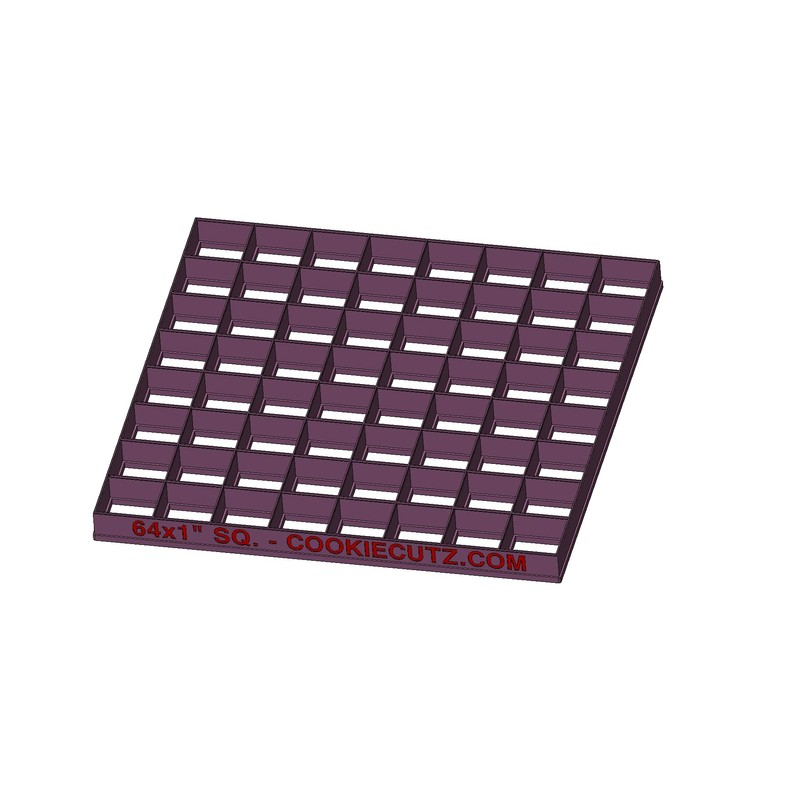 64 x1 inch size squares Multicutter