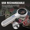 60X Handheld Magnifier with UV&LED Lights Jeweler Loups Magnifying Glass