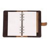 A6 PU Leather Notebook Loose Leaf 6 Ring Binder for