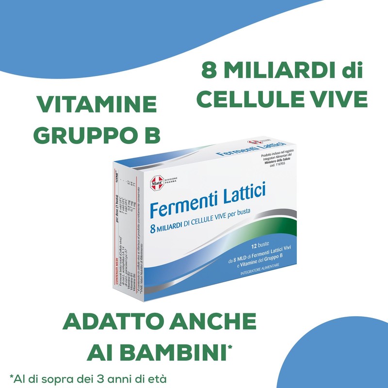 Matt Divisione Pharma Fermenti Lattici Bustine, in Polvere, 30g