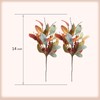 idyllic 8 Pcs 14 Inch Artificial Fall Stems - Handcrafted
