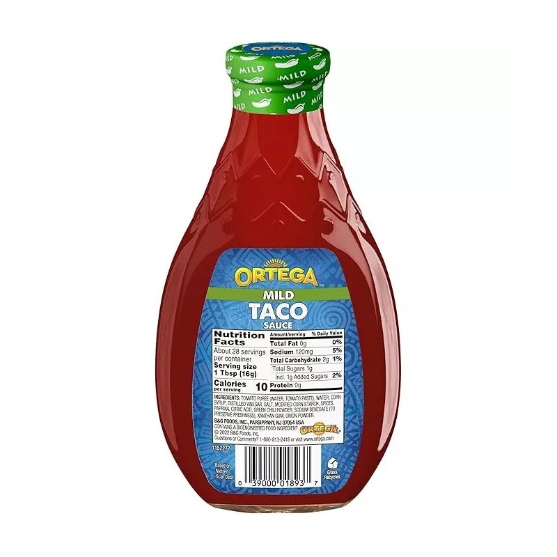 Does Not Apply Ortega Taco Sauce Original Thick and Smooth,
