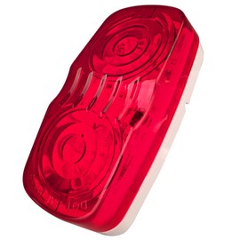 LBRST Double Bubble Bullseye Led Side Marker Clearance Light 4" Rectangular Rectangle Tiger eye Led Marker Lights 10 Diodes Trailer RV Camper Truck Clearance Lights Indicators Surface Mount (2 pcs)