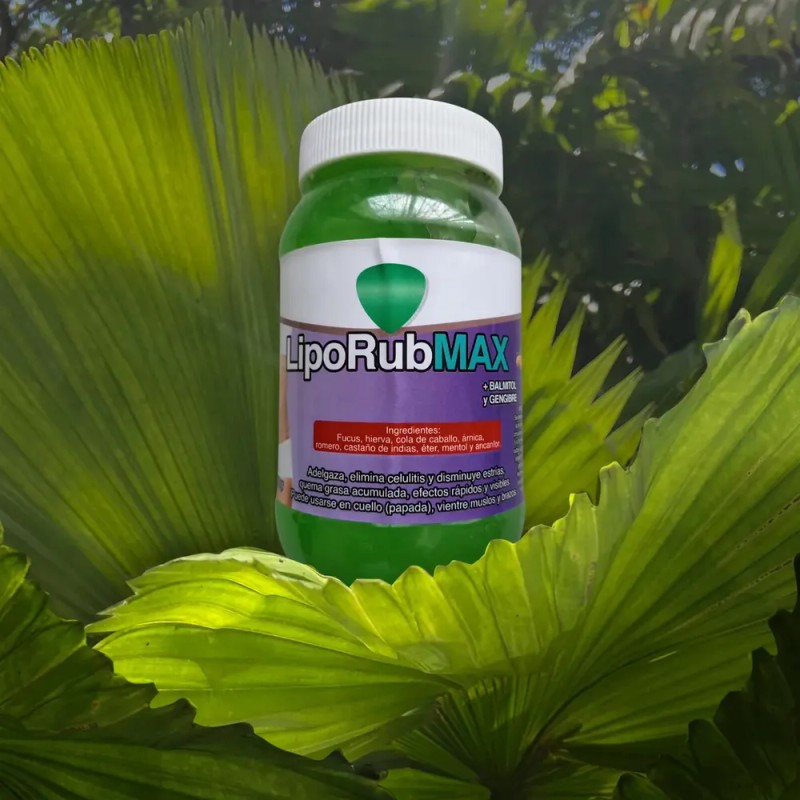 Gel Reductor Lipo Rub Max Quema Grasa Jumbo 500mg +