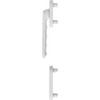 HOPPE LIÈGE Balcony Door Handle Half Fitting Flat Exterior White