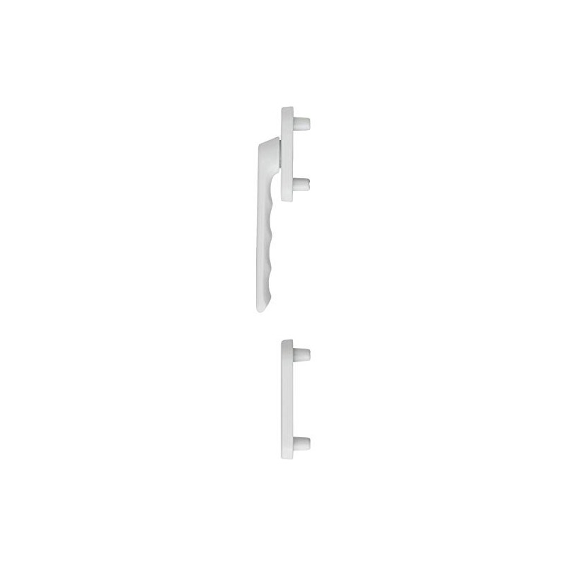 HOPPE LIÈGE Balcony Door Handle Half Fitting Flat Exterior White