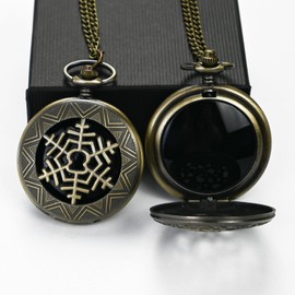 JIEXUAN Natural Black Obsidian Scrying Mirror, Obsidian Feng Shui Mirror, Witches Mirror Presents, Witchcraft kit Divination Tools (Pocket Watch-2)