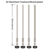 Broppe 4 Pcs Slotted Screwdriver Bit Set Magnetic Flat Head