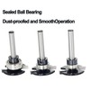 SICWOOD 3pcs Top Bearing Slot Cutter Router Bit Set -
