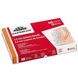 Prang 82408 Prang Colored Woodcase Pencils, 3.3 mm, 12 Asstd Colors, 288 Pencils/Box