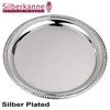 silberkanne Tray Cord Edge 23 cm Premium Silver Plated Elegant