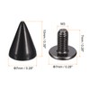 sourcing map 20 Sets Cone Spikes Studs, 7x10mm Studs and