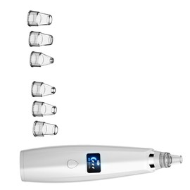 FOMIYES Skin Care Instrument Electric 3 Speeds Deep Cleaning Pores Portable Beauty Tool 6 Heads