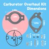 GLOXTED 22-757-01-S Carburetor Overhaul Kit Replacement for Kohler KS530 KS540