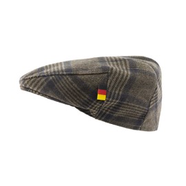 Patriia German Flag Autumn Winter Hat Handmade Handmade Hat Man Beret Woman Beret, Wales Brown