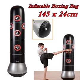 Freistehender Boxsack, Boxing Punch Bag Boxsack-Ständer Aufblasbarer Standboxsack Tumbler Bop Bag für Kinder und Erwachsene Boxtraining Kick Training