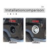 cartiangous ABS Chrome Fuel Tank Cap For Hummer H2 2003-2009
