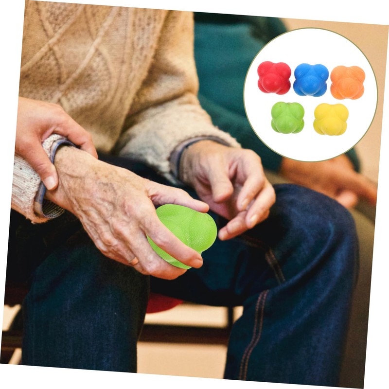 Kisangel 5PCS High Difficulty Rubber Training Balls for Agility Coordination