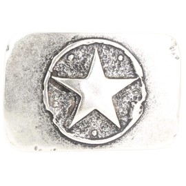 BELTINGER Star Belt Buckle 4.0 cm | Buckle Interchangeable Buckle Belt Buckle 40 mm Solid | Press Stud Belt up to 4 cm, Antique silver