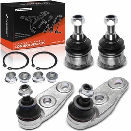 A-Premium Set of 4, Front Upper & Lower Ball Joints Kit, Compatible with Mini Cooper 2007-2015