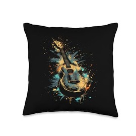 Ukulele Streetart Cavaquinho Music Lessons Throw Pillow