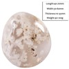 KYEYGWO Irregular Sakura Agate Natural Gemstone Polished Palm Stone Reiki