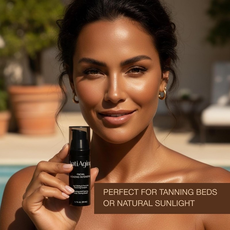 Onyx Anti-Aging Jar, Facial Bronzing Intensifier, Tanning Lotion enriched with