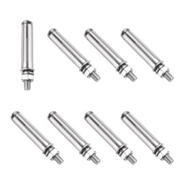 PATIKIL M6 x 60mm Expansion Bolts 8pcs 304 Stainless Steel Expansion Screw Bolt Sleeve Anchoring Fastener for Wall Concrete Brick Wall Drywall Air Conditioner Silver