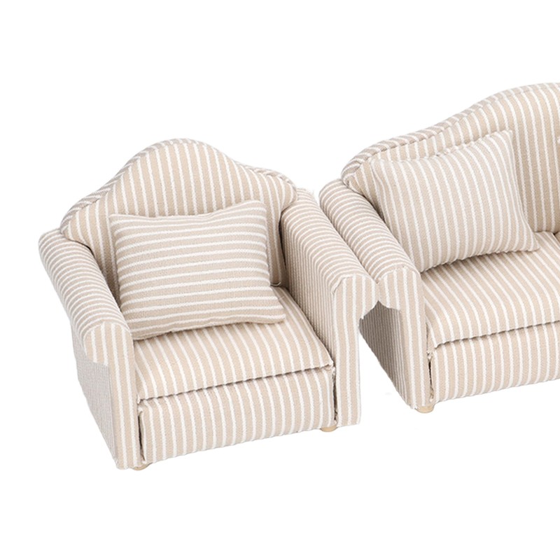 1:12 Scale Dollhouse Sofa Hand Crafted High Simulation Miniature Sofa