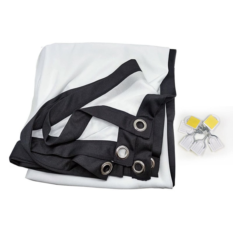 Portable Projector Screen for Home Theater Outdoor HD White Foldable