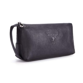 Whatna 8185 2-Way Cowhide Mini Second Bag, Men's, Clutch, Thick, Genuine Leather, Casual, Formal, Ceremonial Occasions, Weddings, Men's Black, 8185-black