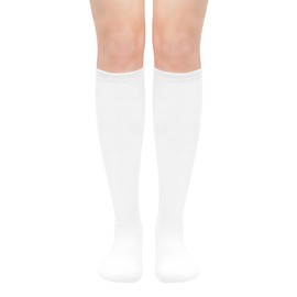 White Knee High Socks for Women Knee High White Socks White Knee Socks High Long White Socks for Womens Knee High Socks