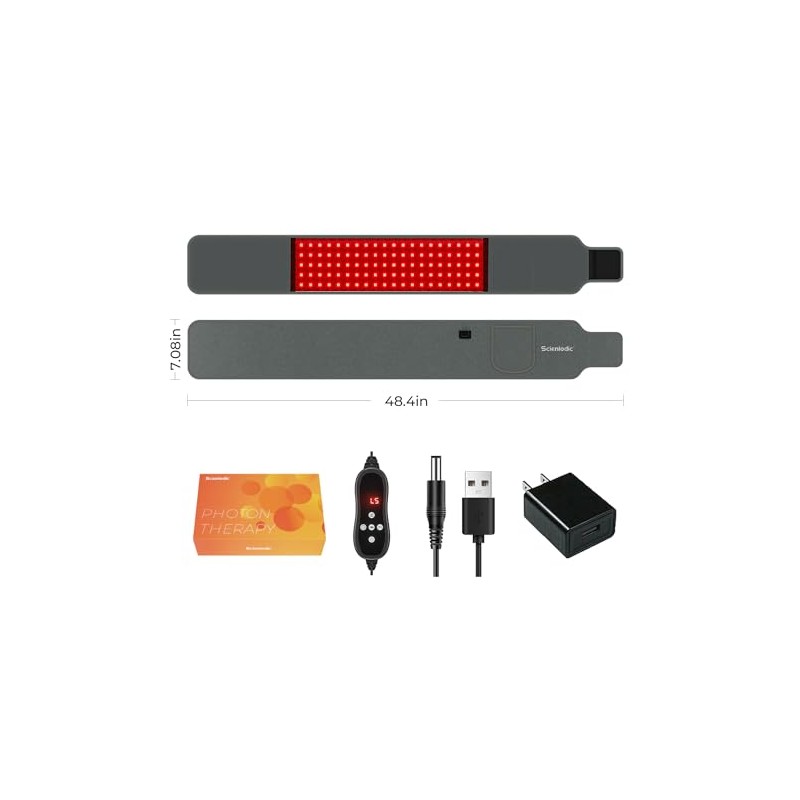 Scienlodic Red Light Therapy Belt, Infrared Light Therapy for Body,