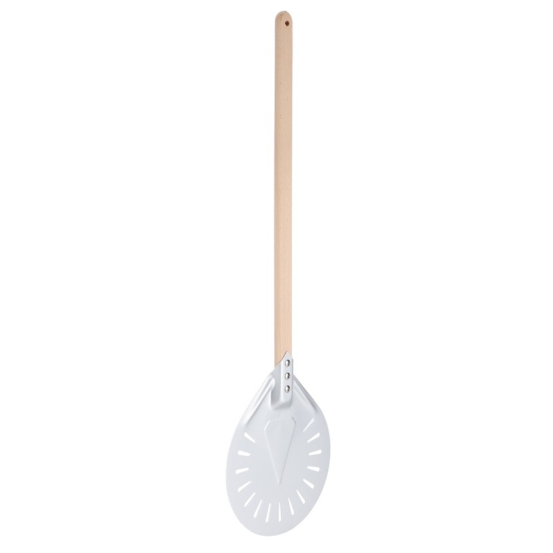 Pizza Shovel with 60cm Removable Wood Handle NonSlip Round Pizza
