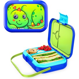 Move2Play Bento Box, Leak-Proof Kids Lunch Box | Made for Kids and Toddlers 3-7+ Years Old | BPA Free | Dishwasher Safe | Snack Box | Perfect for School, Daycare, Summer Camp