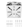 QWORK® Universal Vertical Pole Mount with 3 Pipe Clamps Dia