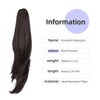 ponytail extension,22" claw clip hair extensions ponytail Long straight hair