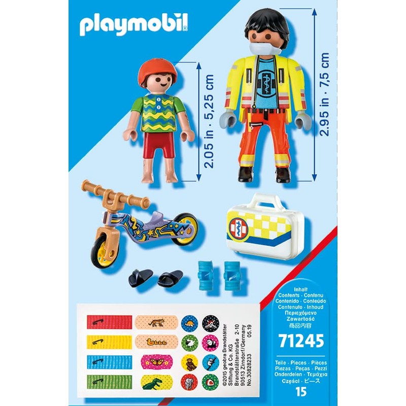 PLAYMOBIL City Life Paramédico con Paciente 71245
