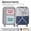 mixi Upgrade Luggage Suitcases with Spinner Wheels, Hardside Rolling Suitcase